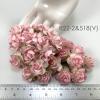 50 Puffy Roses (1-1/4or3cm) Mixed 2 Pinks Flowers