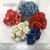 50 Puffy Roses (1-1/4or3cm) Patriot Theme (12/12V/15/170/421-bk)   