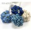  50 Puffy Roses (1-1/4or3cm) Mixed 4 colors (15/170/421-bk/421-V/)