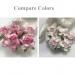 Pink Craft Paper Flowers 1-1/2" or 3.75cm - Iamroses Thailand