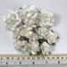 WHITE Roses Craft Paper Flowers 