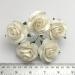 2" or 5cm Large WHITE Crafts Paper Flowers