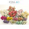 115 Mixed 3 Sizes Open Paper Flower Wedding bouquet DIY Scrapbook (A1)