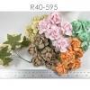  25 Large 2" or 5 cm - Mixed 5 Pastel Tea Roses (2/50/147/148/450)