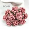 25 Large  2" or 5 cm - Dusty Pink Tea Roses Flowers