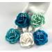 Ocean Blue Mulberry Handmade Paper Flowers for Wedding Crafts and Scrapbook from Iamroses, Thailand