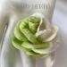 Half WHITE Green Handmade Paper Flowers for Wedding Crafts and Scrapbook from Iamroses, Thailand