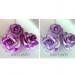 Purple LARGE Artificial Mulberry Handmade Paper Flowers for Wedding Crafts 