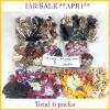  6 Mixed Large Assortment Color and Designs - Only ONE set available (IAR Sale -APR-1)