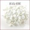    50 - SNOW White (1"or2.5cm) Spring Cottage Paper Flowers