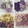 4 Sets DIY Purple Tone Paper Flowers (G)