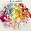 500 Mixed Candy 1" or 2.5cm Paper Rose Leaves (3D DYED-No Stem)