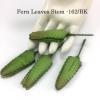 500 Green - Long Shape Fern Leaves with Stem