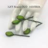 500 Extra Small (3/8" or0.75cm) Green Roses Leave with STEM
