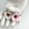 25 Daisy (1-3/4 or 4.5cm) Mixed JUST white - Soft Pink