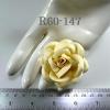 20 Romantica Roses (2 or 5cm) Solid Cream Yellow 