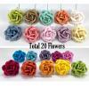 20 Romantica Roses (2or 5cm) Mixed 20 Colors (426/427w451)