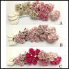    55 Mixed Flower and Leaf in Pink Tone Roses (You can choose the color)