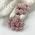   100 Mini 1/4" or 1cm Solid Soft Pink Open Roses